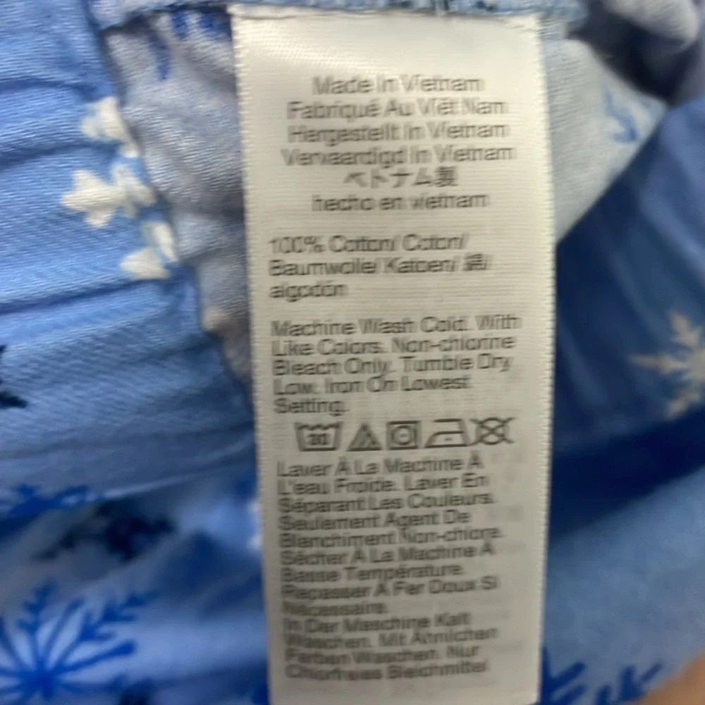 J. Crew snowflake flannel pajama shorts large